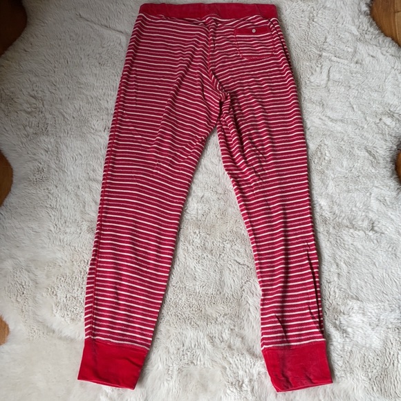 Victoria’s Secret | Red & Pink Striped Thermal Pajama Pants | M - Picture 3 of 12